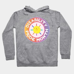 Disability Pride Month Sunny Disability Children Chronic Illness Awareness Hoodie